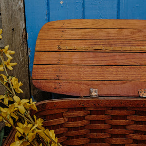 Splint Wood Picnic Basket