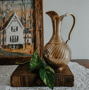 Solid Brass Pitcher